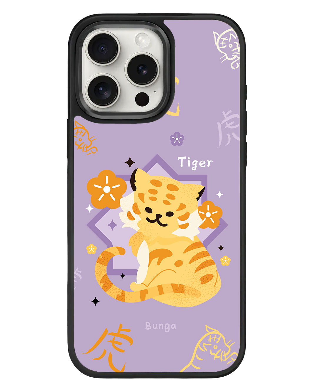 เคส iPhone Standee Grip - ลายเสือ (นักษัตรจีน / ชิโอ)