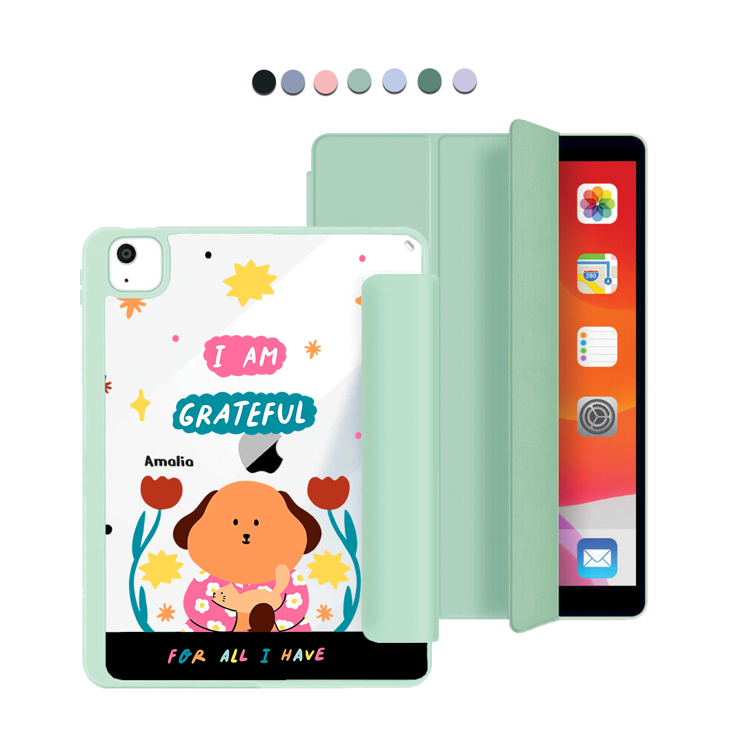 ฝาพับอะคริลิกสำหรับ iPad - คิคุและแมว