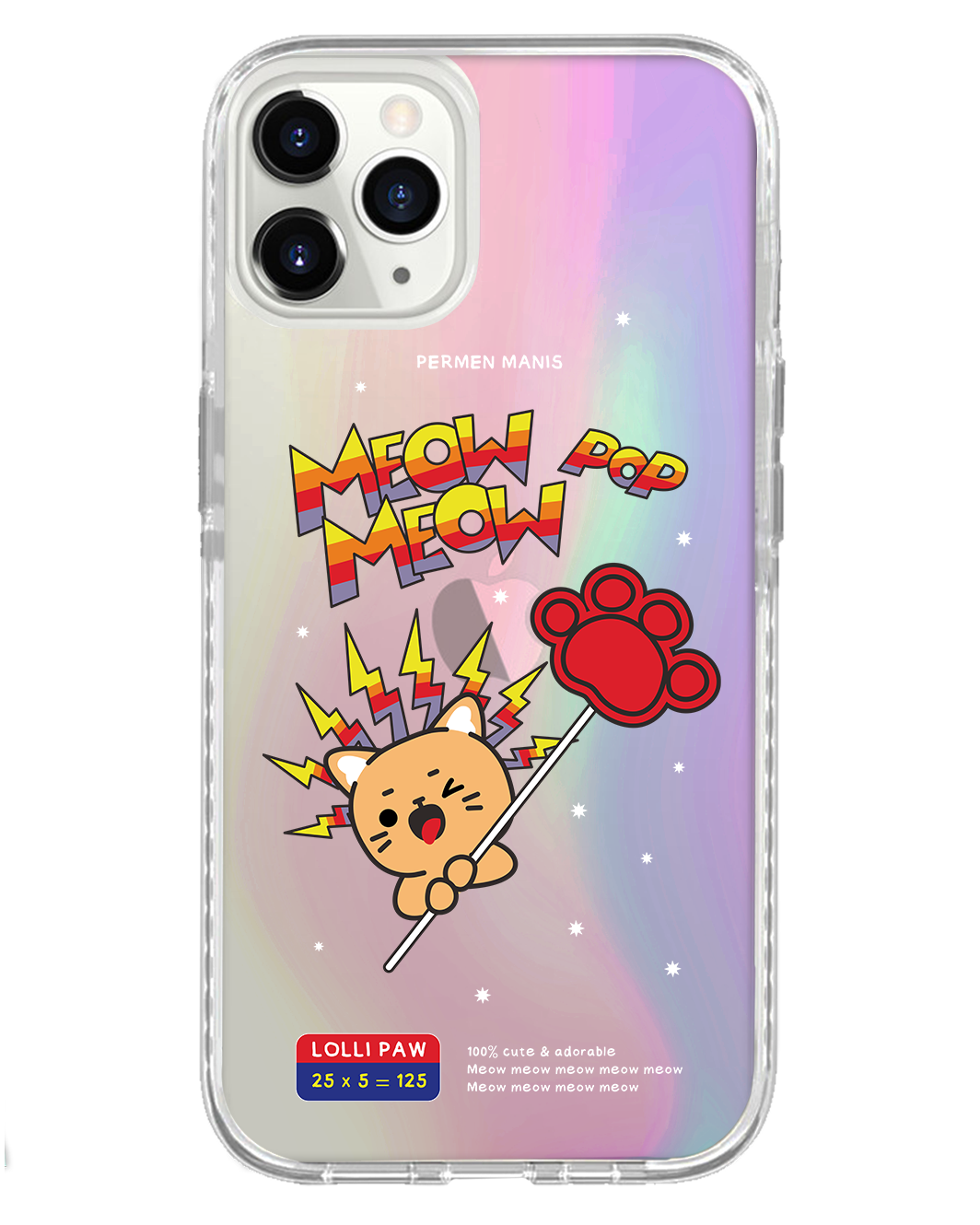 حماية خلفية لجهاز iPhone Holo - Meow Pop 2.0