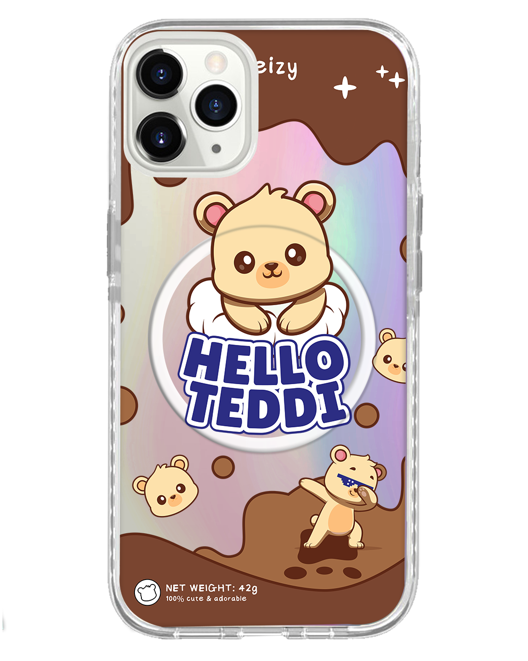 حماية خلفية لجهاز iPhone Holo - Hello Teddy 1.0