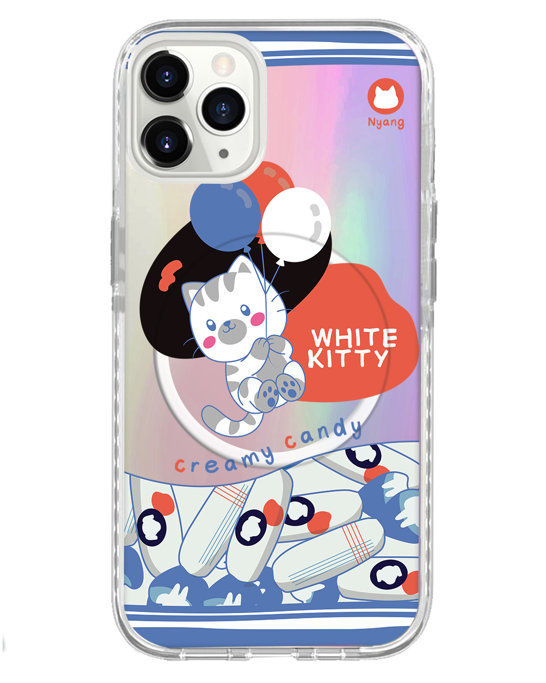 iPhone Rearguard Holo - ไวท์คิตตี้
