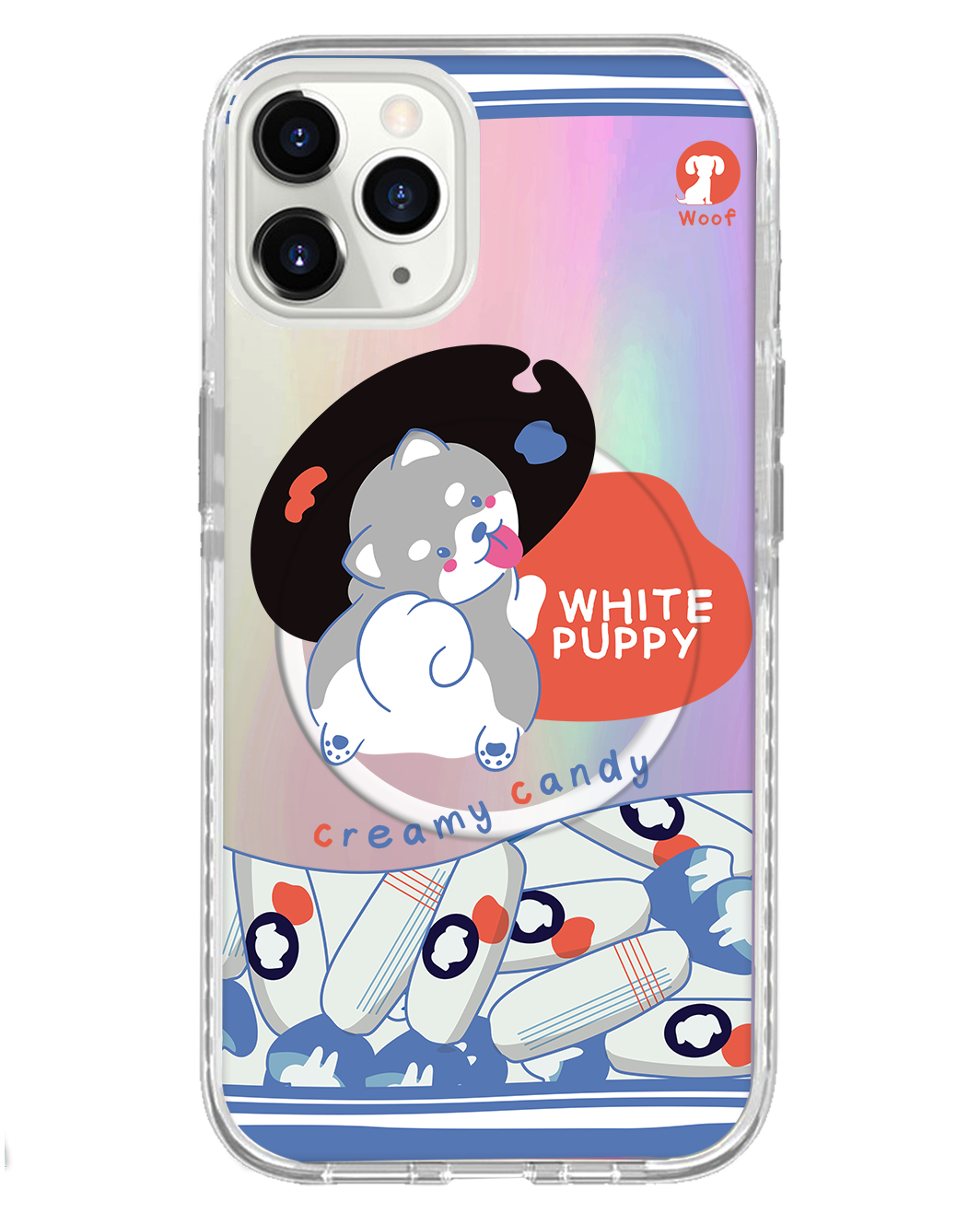 iPhone Rearguard Holo - ลูกหมาสีขาว