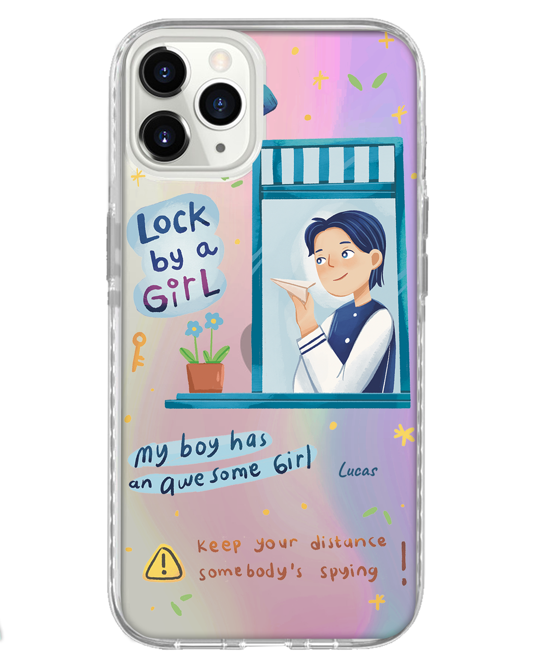 غطاء حماية خلفي لهاتف iPhone - Crush Boy (غطاء للأزواج)