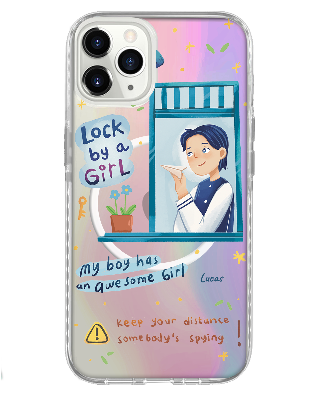 غطاء حماية خلفي لهاتف iPhone - Crush Boy (غطاء للأزواج)