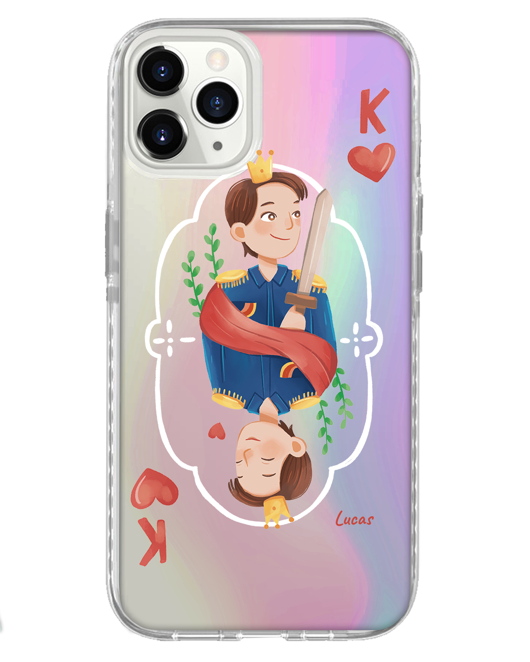 غطاء خلفي لهاتف iPhone Holo - مقاس كينج (زوجان)