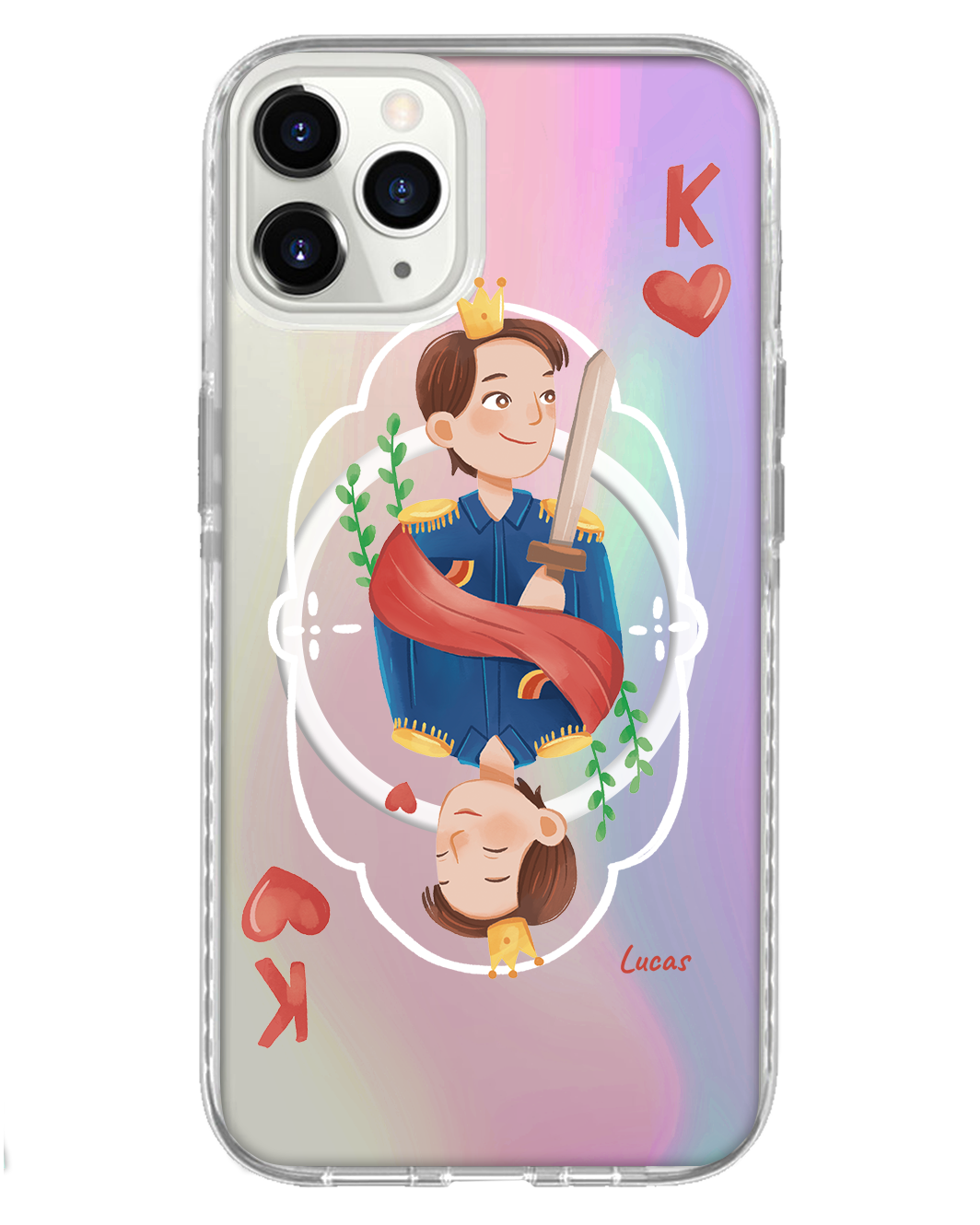 غطاء خلفي لهاتف iPhone Holo - مقاس كينج (زوجان)