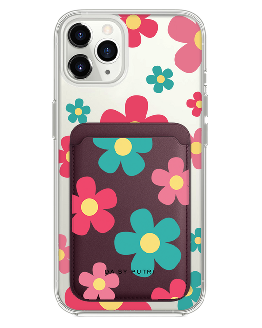 iPhone Magnetic Wallet Case - Daisy Delight 2.0
