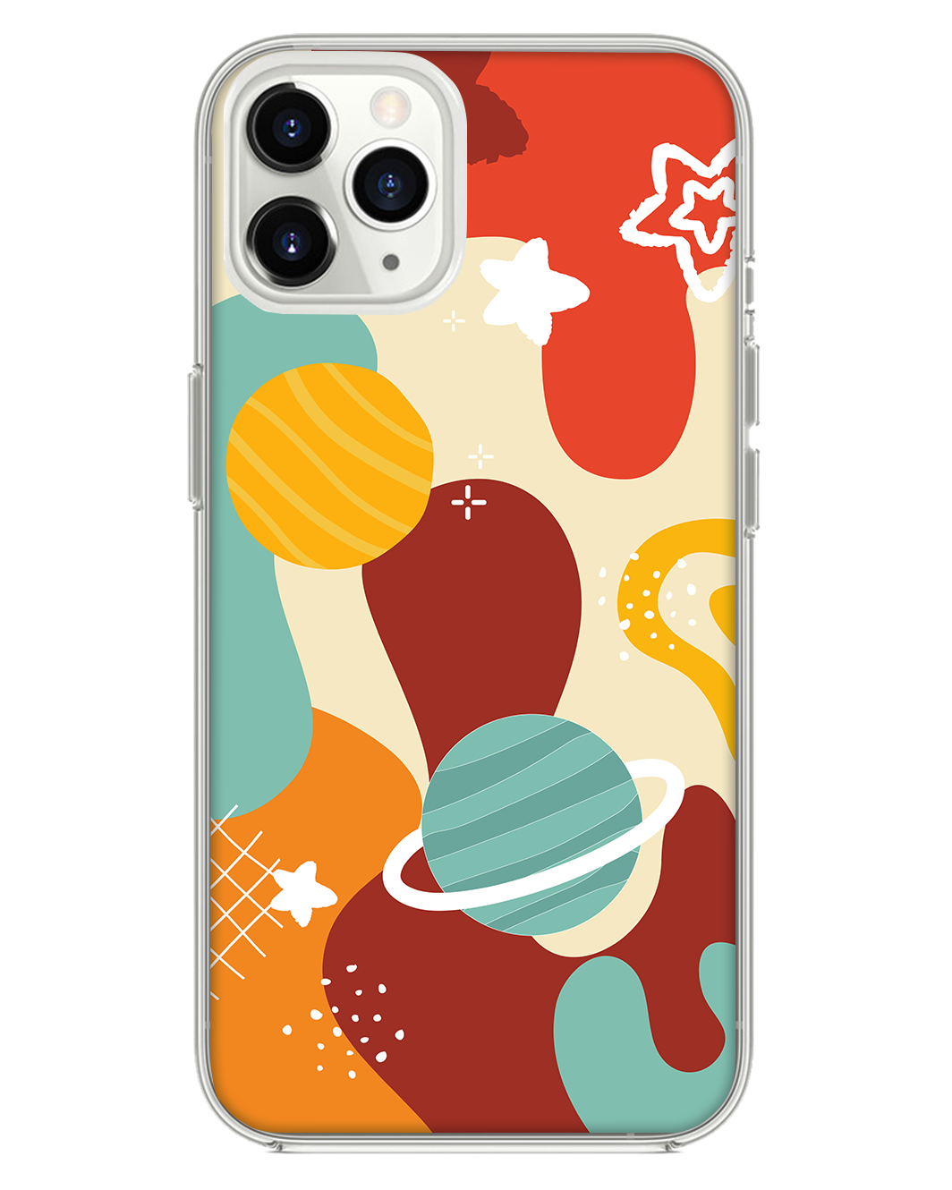 واقي خلفي هجين لجهاز iPhone - Abstract Planet 2.0