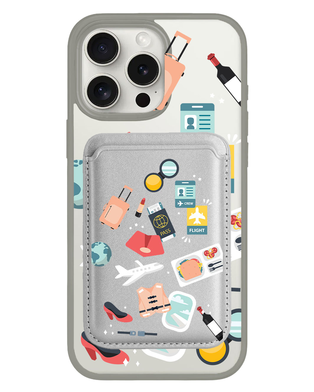 iPhone Magnetic Wallet Case - Stewardess