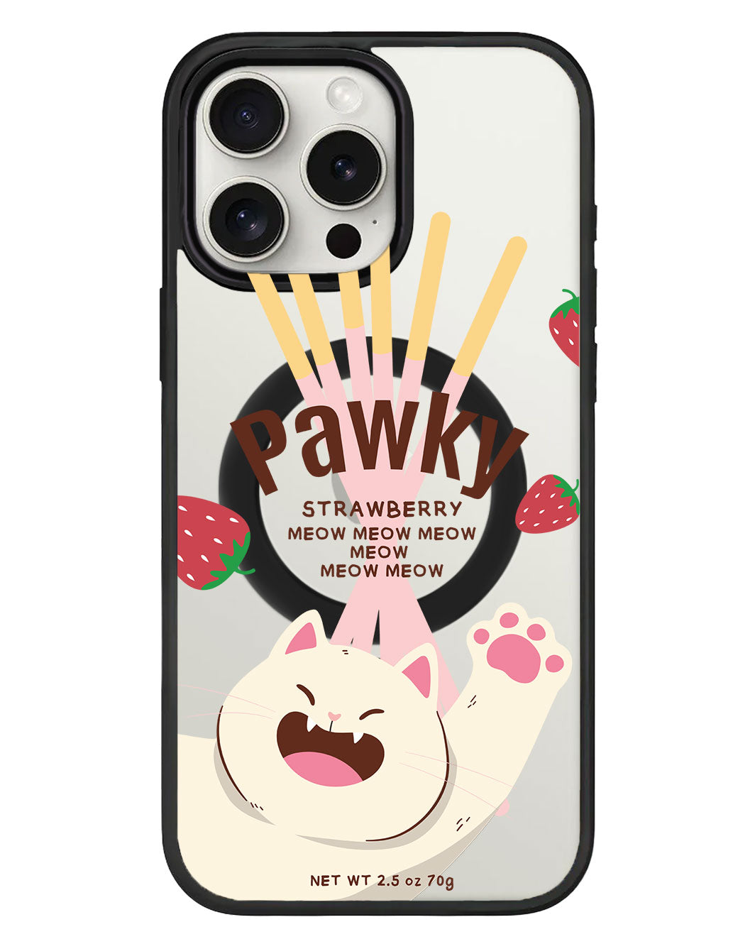 واقي خلفي هجين لهاتف iPhone - Pawky Cat