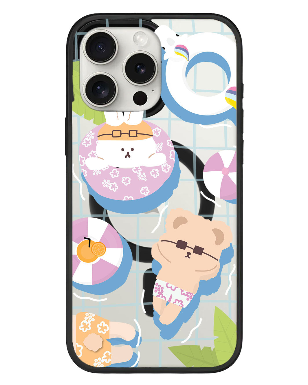 iPhone Rearguard Hybrid - สีชมพู Pool Party