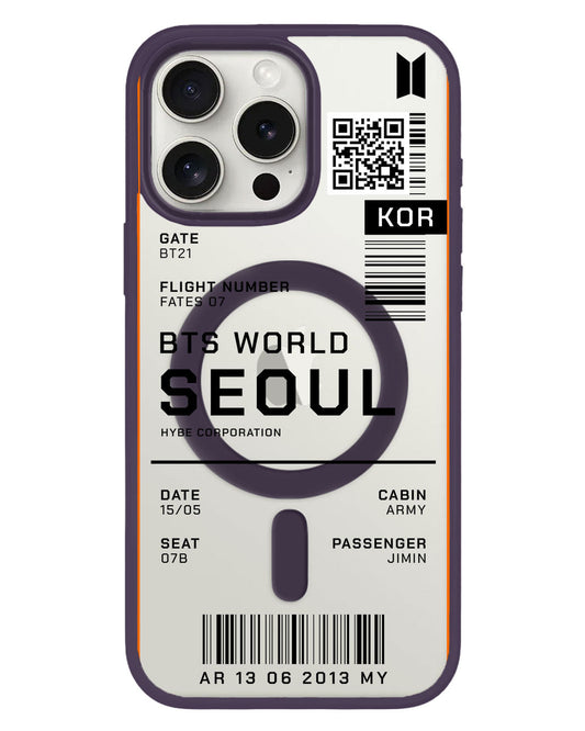 واقي خلفي هجين للآيفون - تذكرة BTS العالمية
