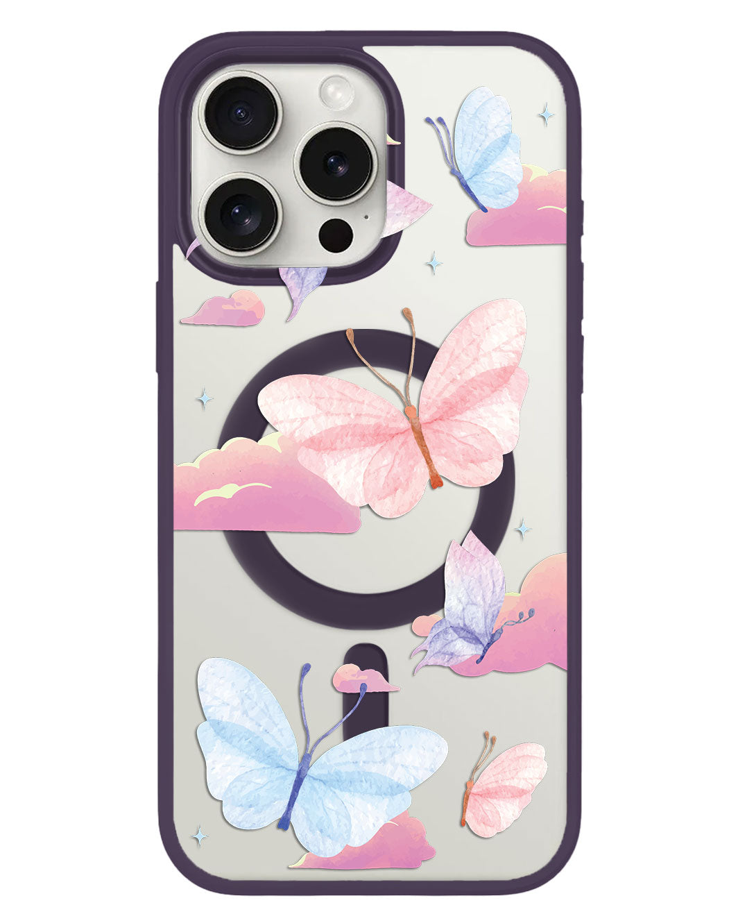 iPhone Rearguard Hybrid - Butterfly Clouds