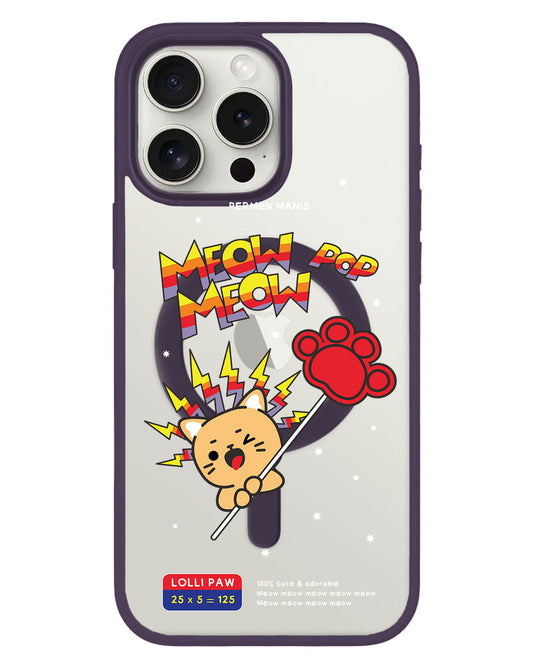 واقي خلفي هجين لجهاز iPhone - Meow Pop 2.0