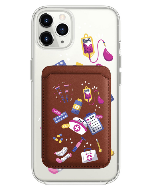 حافظة محفظة مغناطيسية للآيفون - ممرضة