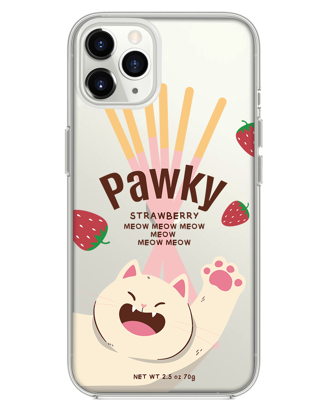 واقي خلفي هجين لهاتف iPhone - Pawky Cat
