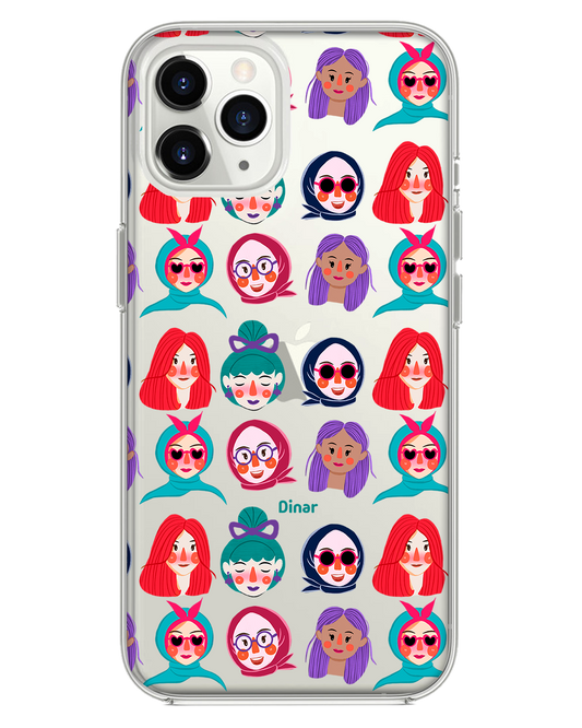 واقي خلفي هجين للآيفون - وجوه حلوة لطيفة