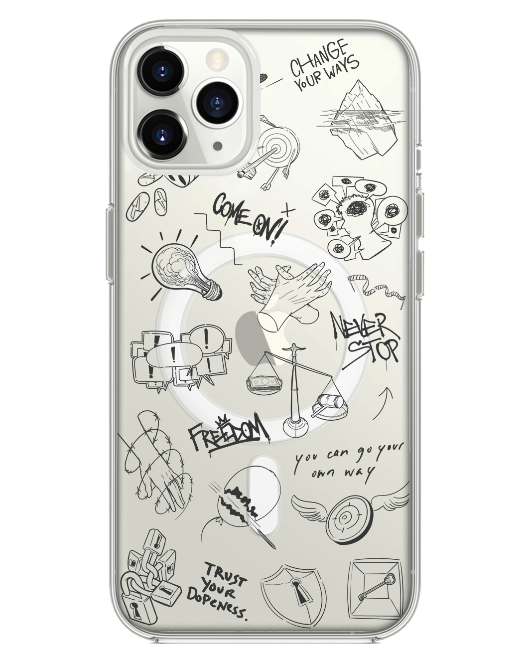 iPhone Rearguard Hybrid - สีดำ Freedom Black