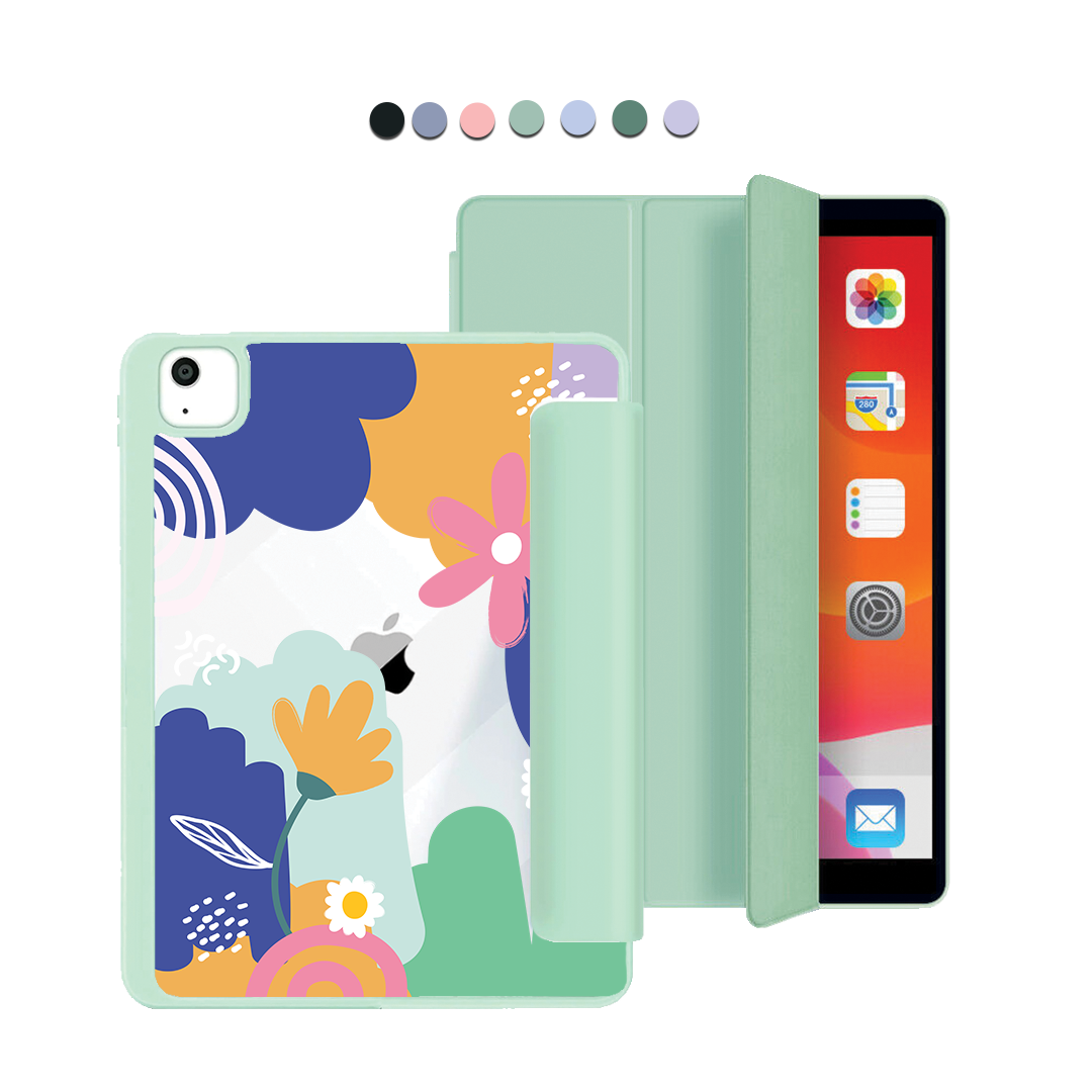 ฝาพับอะคริลิกสำหรับ iPad - ดอกไม้นามธรรม 1.0
