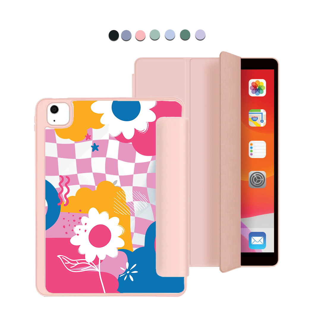 ฝาพับอะคริลิกสำหรับ iPad - ดอกไม้นามธรรม 5.0