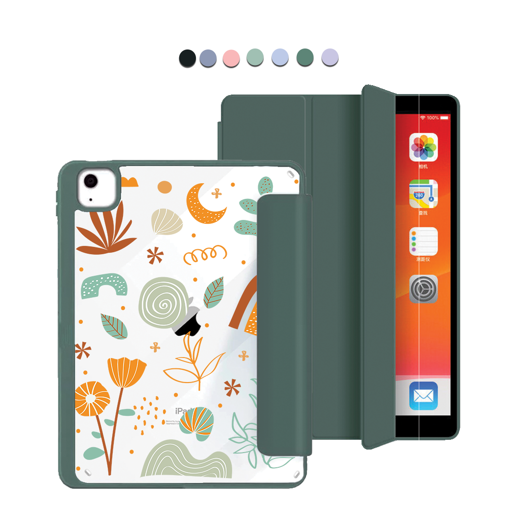 ฝาพับอะคริลิกสำหรับ iPad - Autumn Botanical