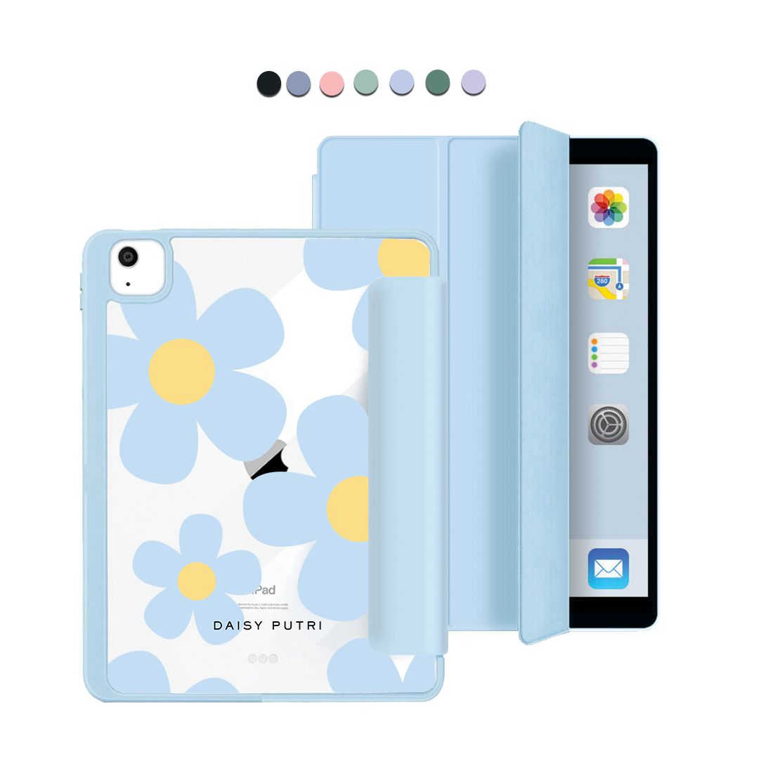 ฝาพับอะคริลิกสำหรับ iPad - ลาย Daisy Garland