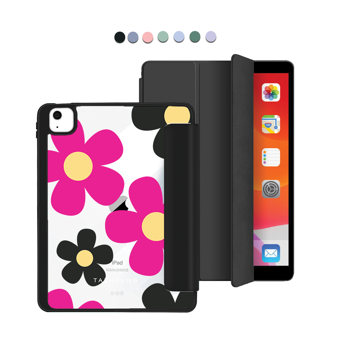 ฝาพับอะคริลิกสำหรับ iPad - สีชมพูเดซี่