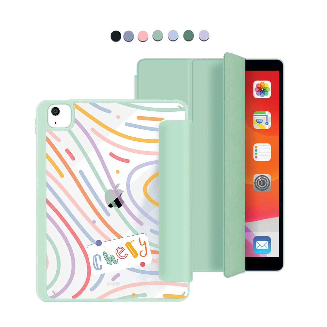 ฝาพับอะคริลิกสำหรับ iPad - Doodle Monogram 2.0