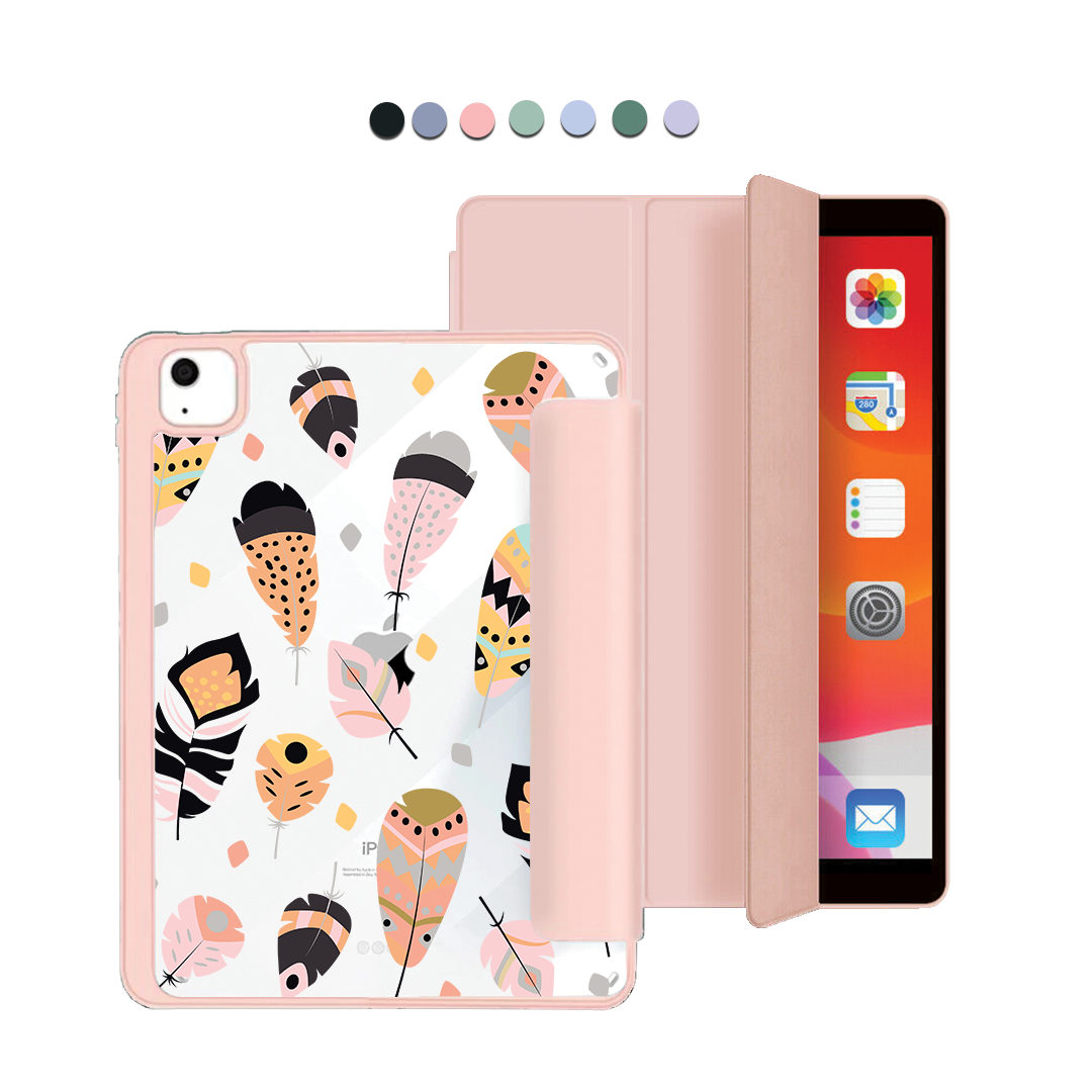 ฝาพับอะคริลิกสำหรับ iPad - ขนนก