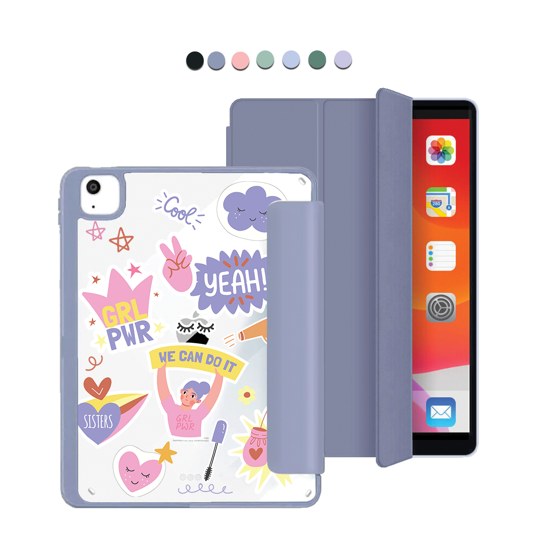 สติ๊กเกอร์ Girl Power สำหรับ iPad แบบฝาพับอะครีลิก