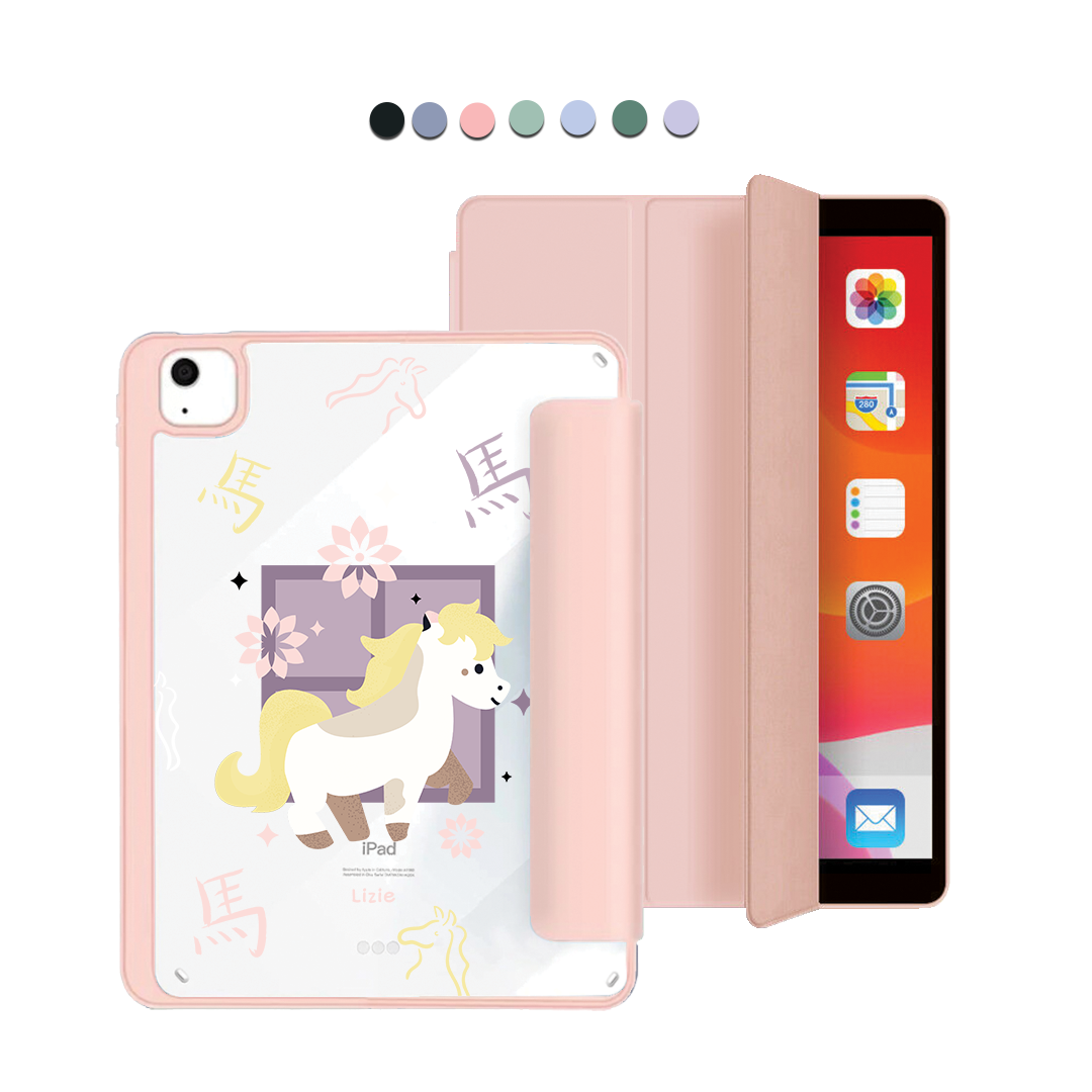 ฝาพับอะคริลิกสำหรับ iPad - ม้า (นักษัตรจีน / ชิโอ)