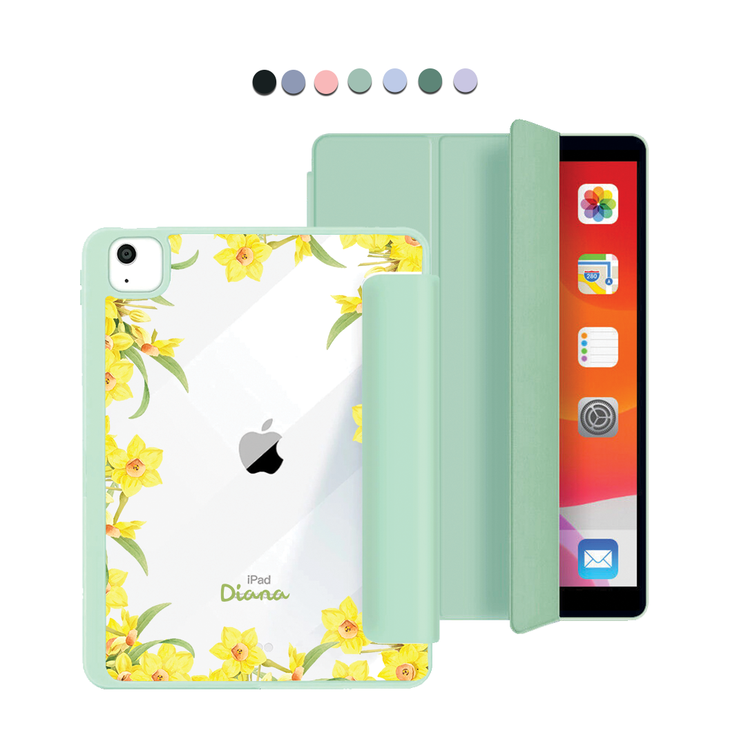 ฝาพับอะคริลิกสำหรับ iPad - ดอกแดฟโฟดิลเดือนมีนาคม