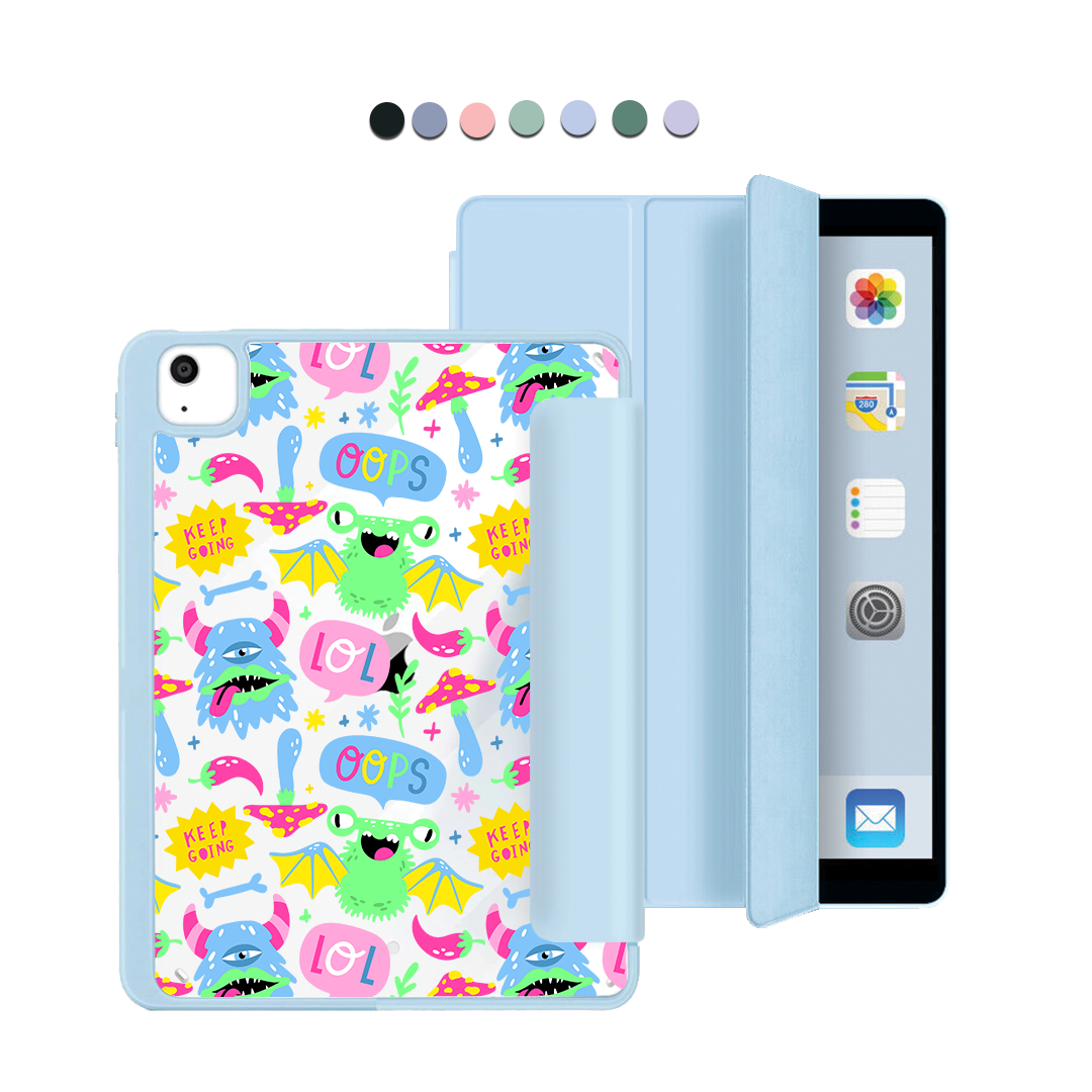 ฝาพับอะคริลิกสำหรับ iPad - Monster Says Keep Going