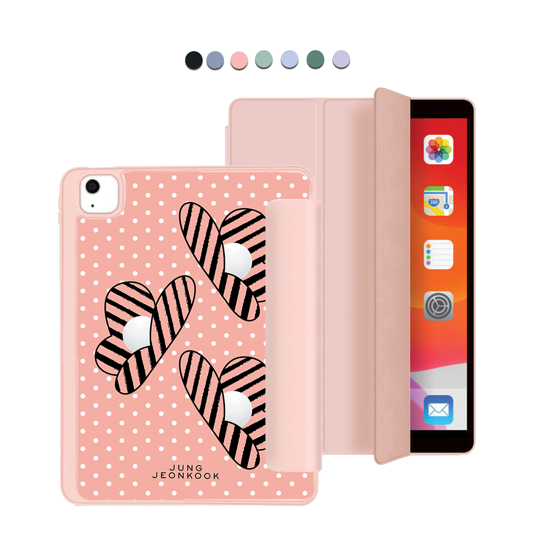 ฝาพับอะคริลิกสำหรับ iPad - สีชมพูน้ำผึ้ง