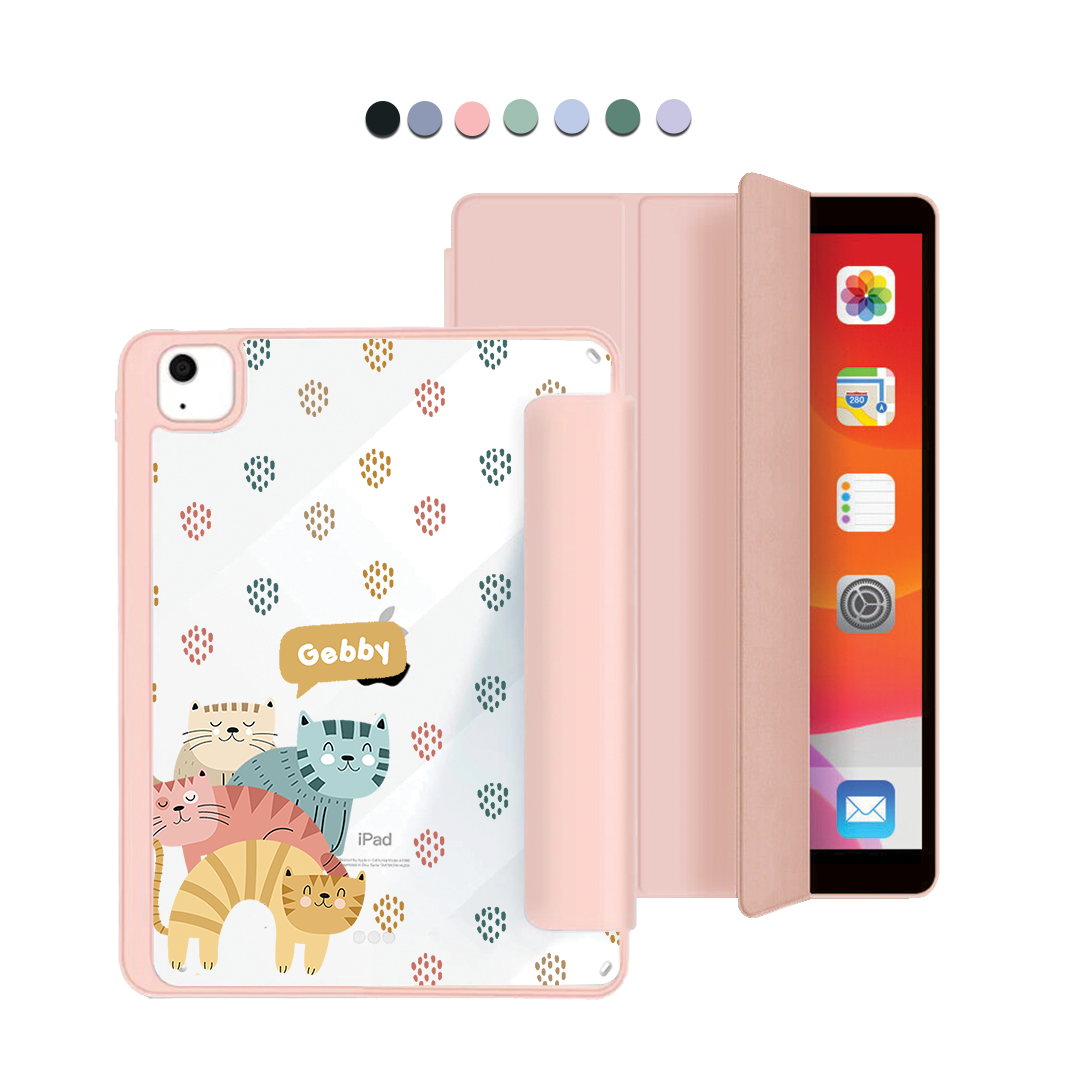 ฝาพับอะคริลิกสำหรับ iPad - Rainbow Meow 2.0