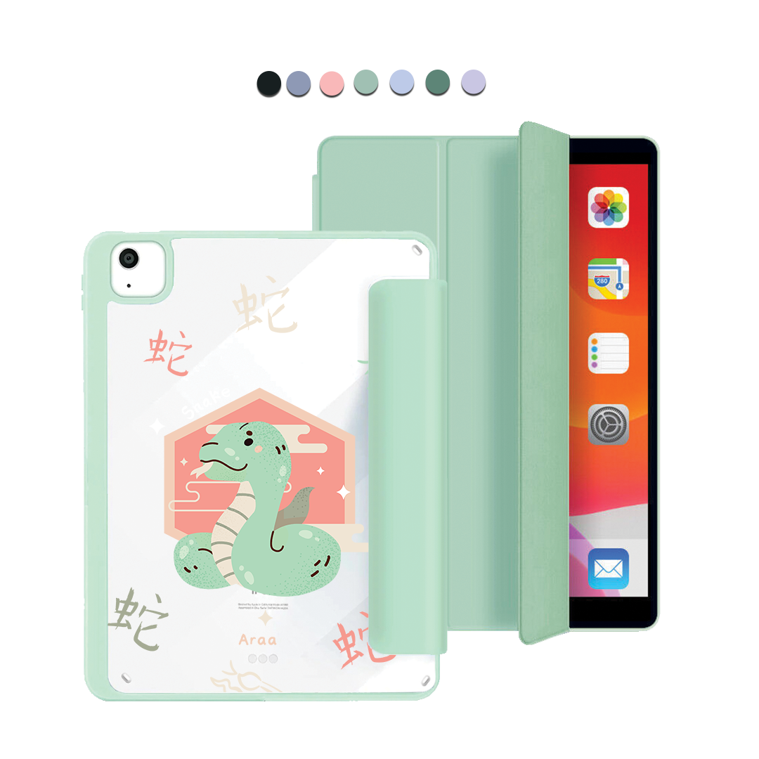 ฝาพับอะคริลิกสำหรับ iPad - งู (นักษัตรจีน / ชิโอ)