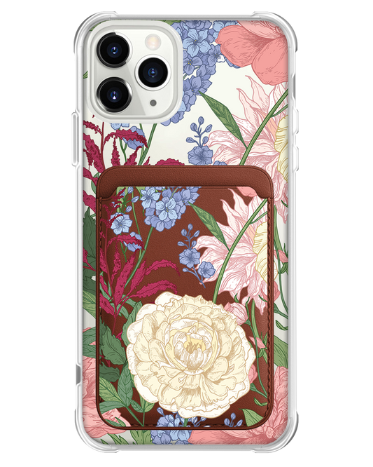 حافظة مغناطيسية لهاتف iPhone - يوليو دلفينيوم