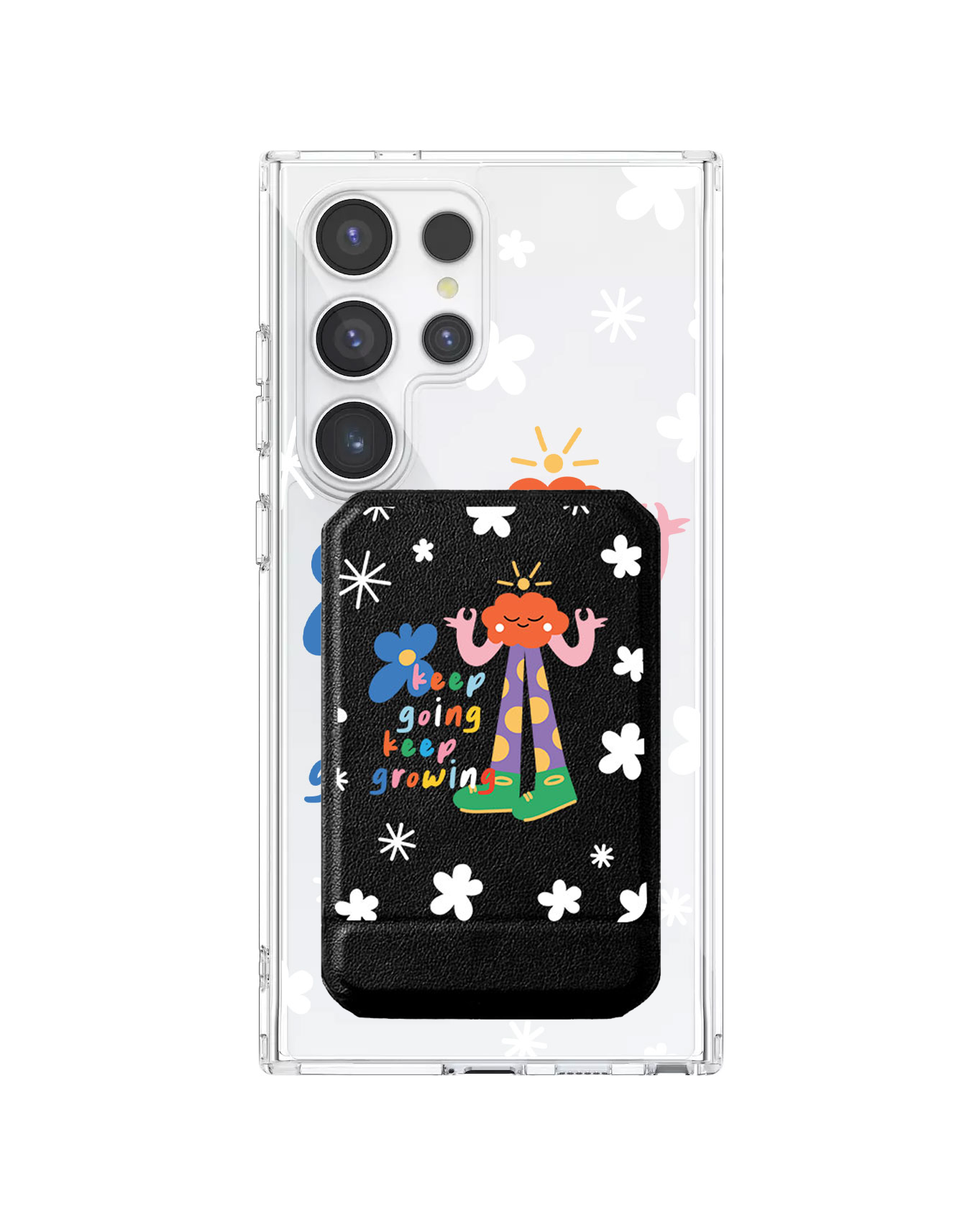 Android Magnetic Multifold Wallet - Keep Growing