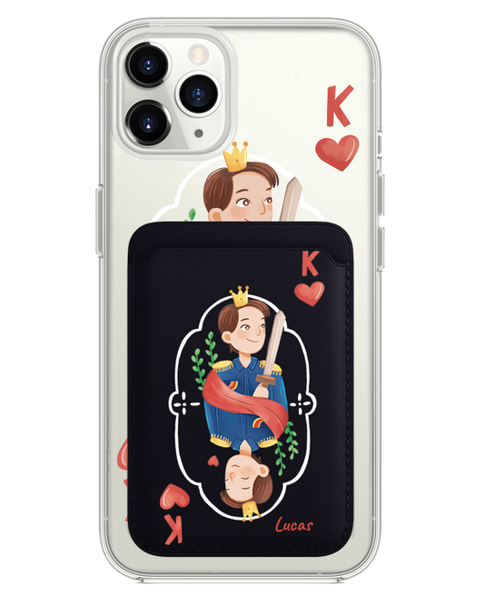 جراب محفظة مغناطيسية للآيفون - مقاس كينج (جراب مزدوج)