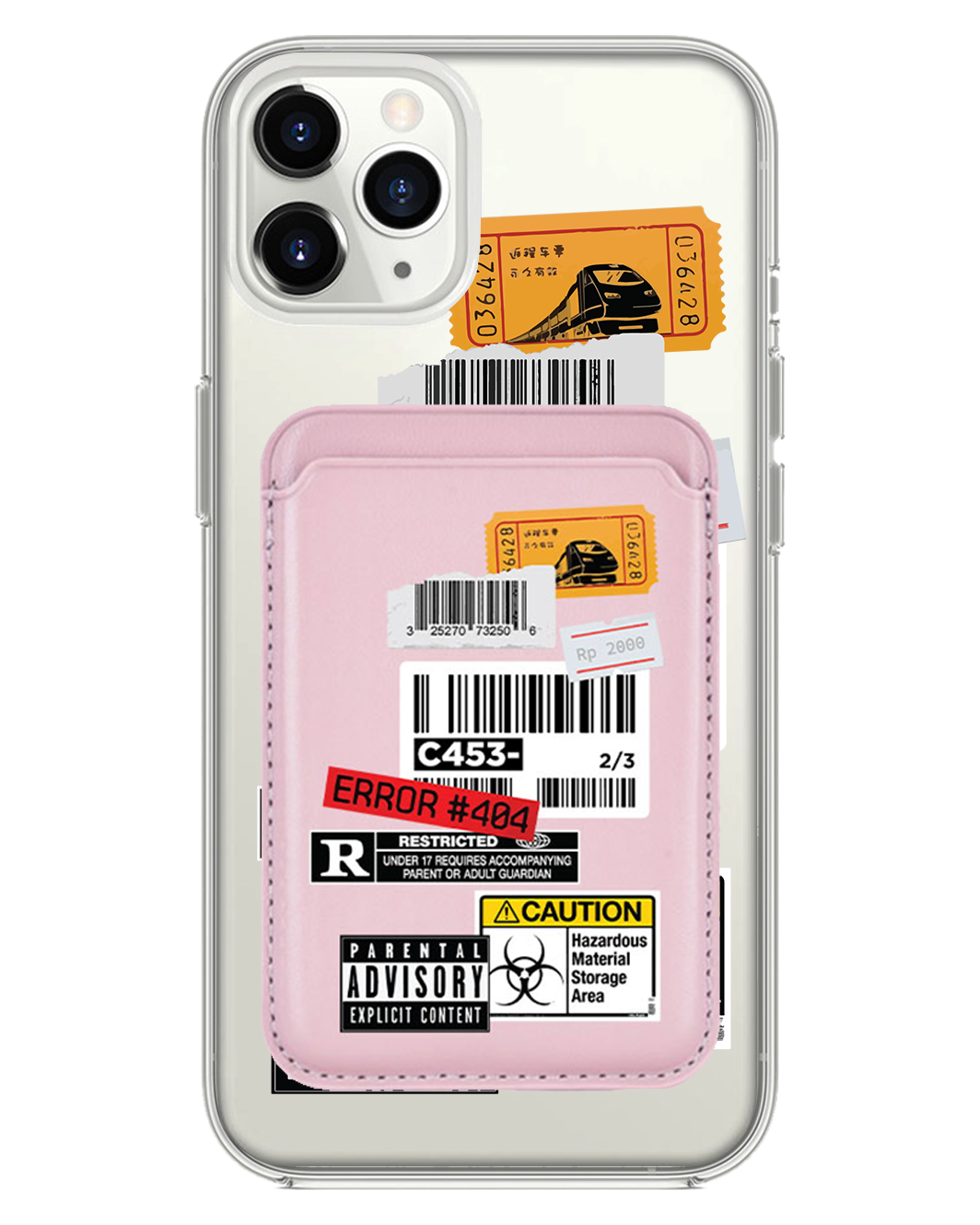 iPhone Magnetic Wallet Case - Label Sticker Pack