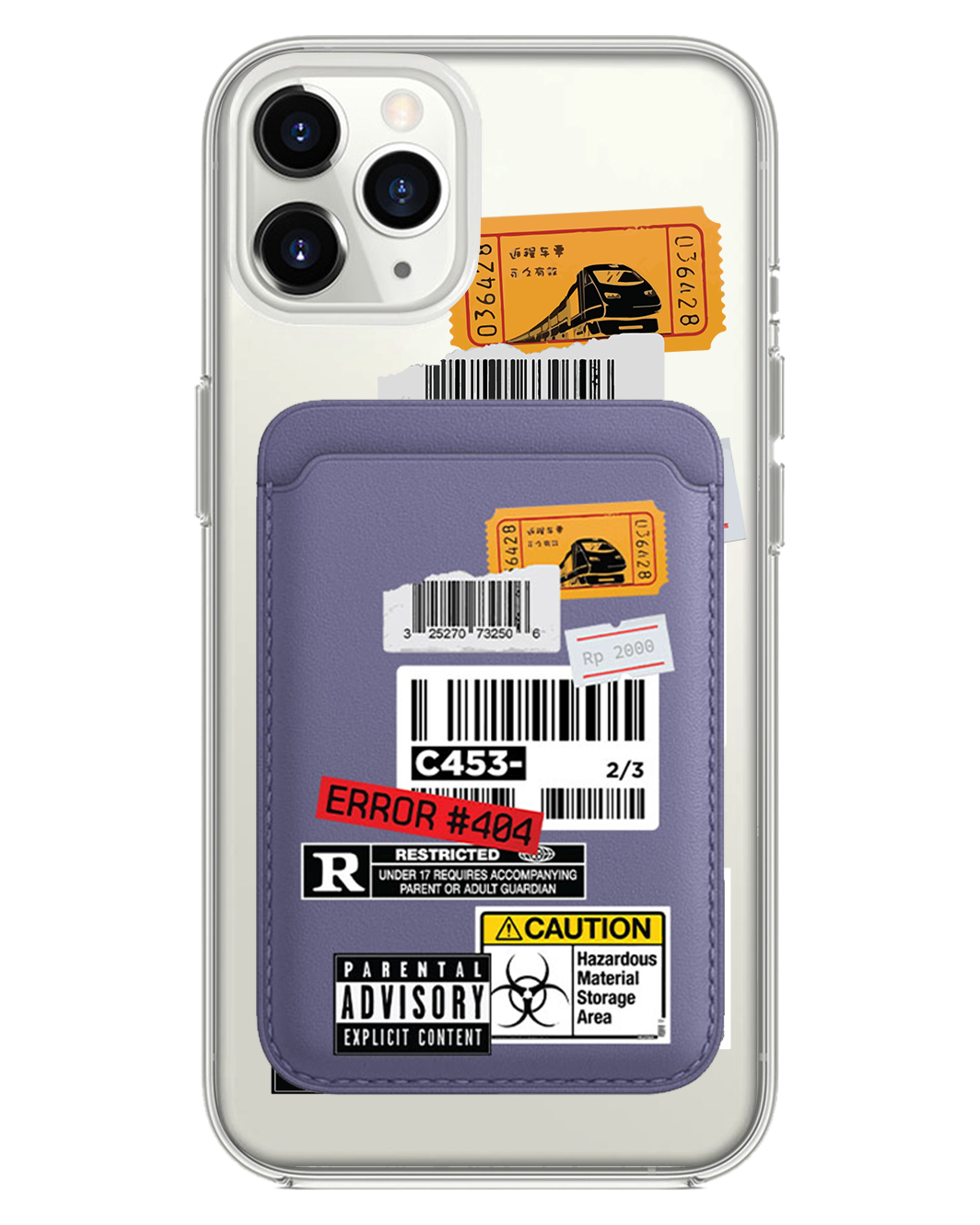 iPhone Magnetic Wallet Case - Label Sticker Pack