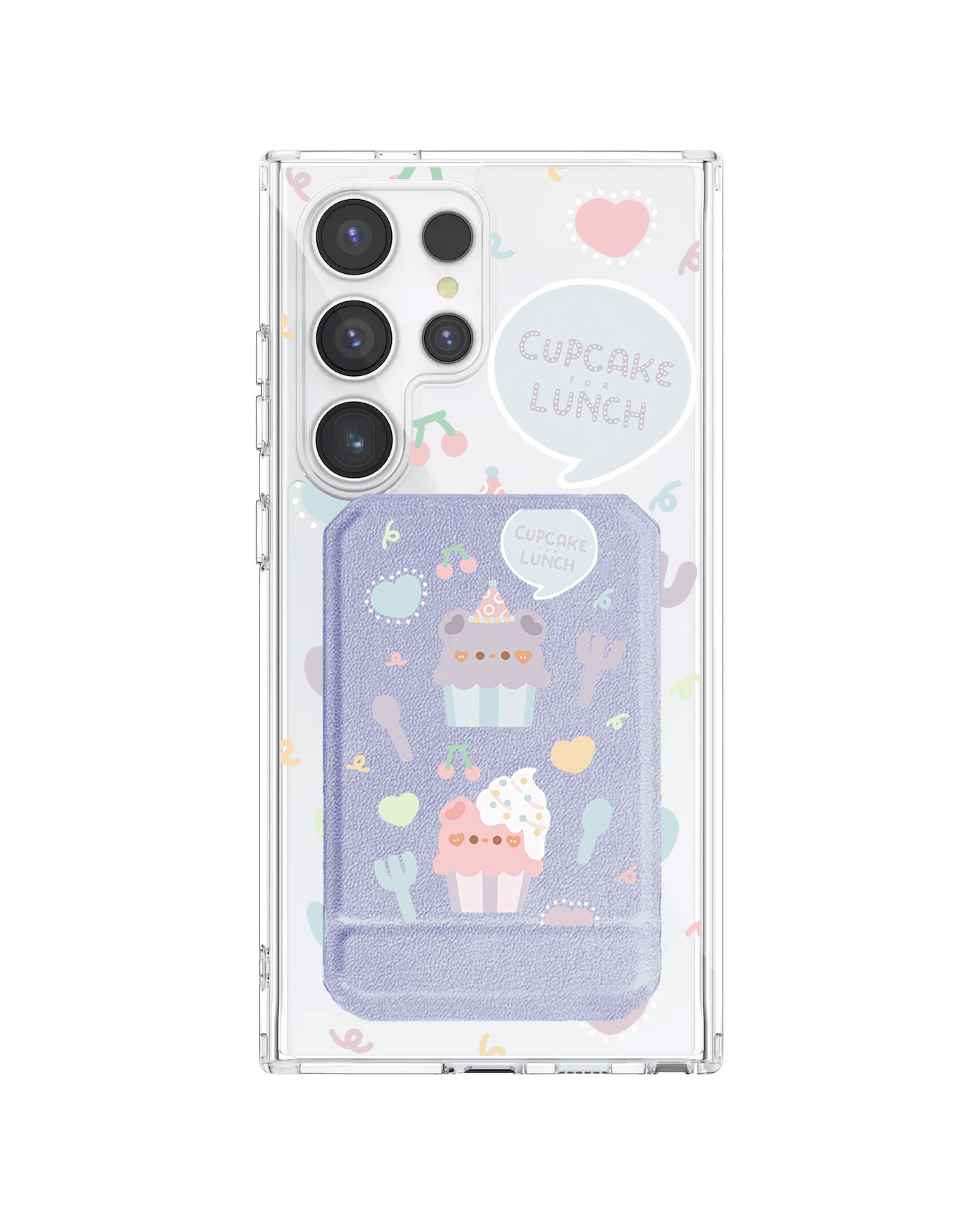 Android Magnetic Multifold Wallet - Cupcake