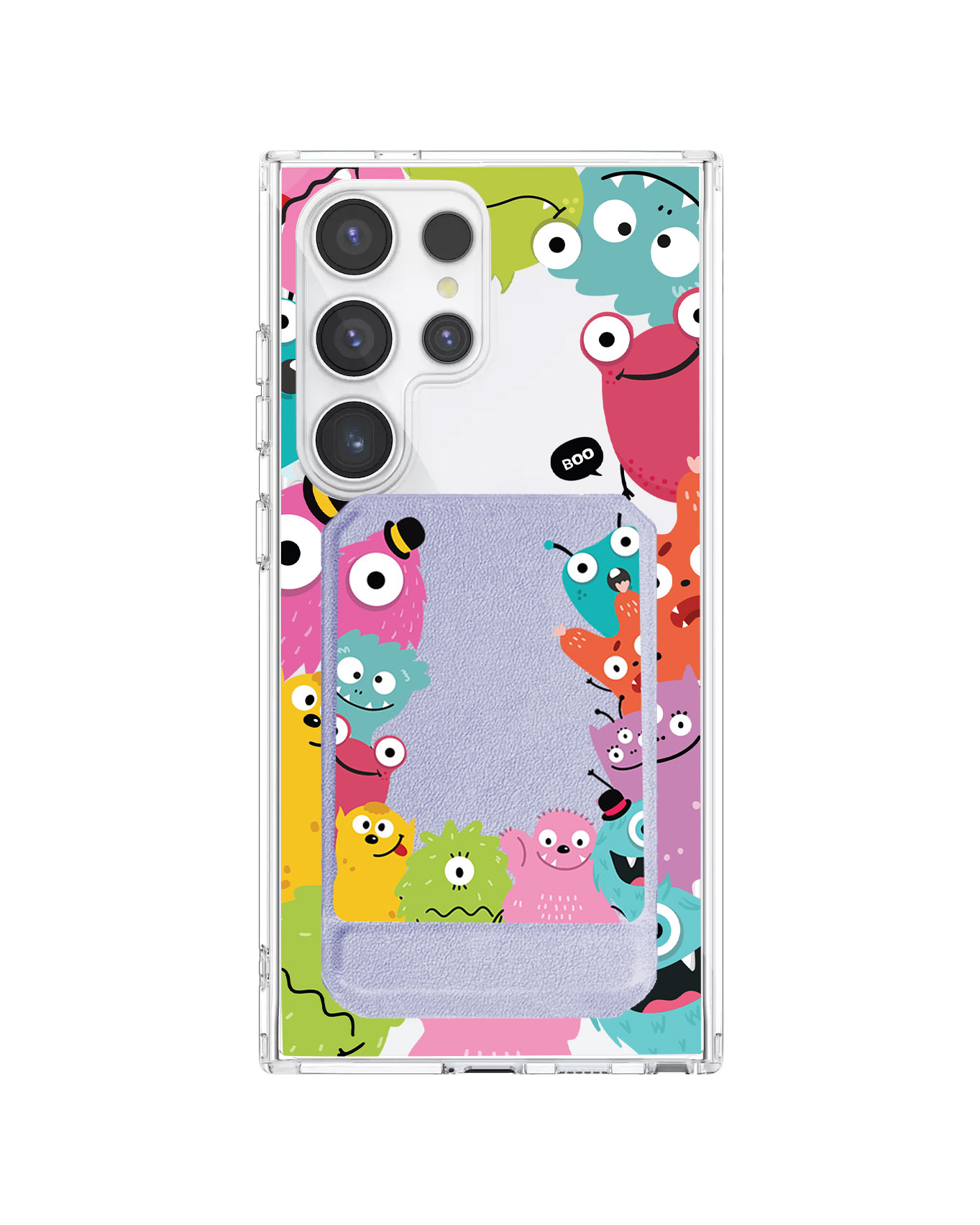Android Magnetic Multifold Wallet - Little Monster