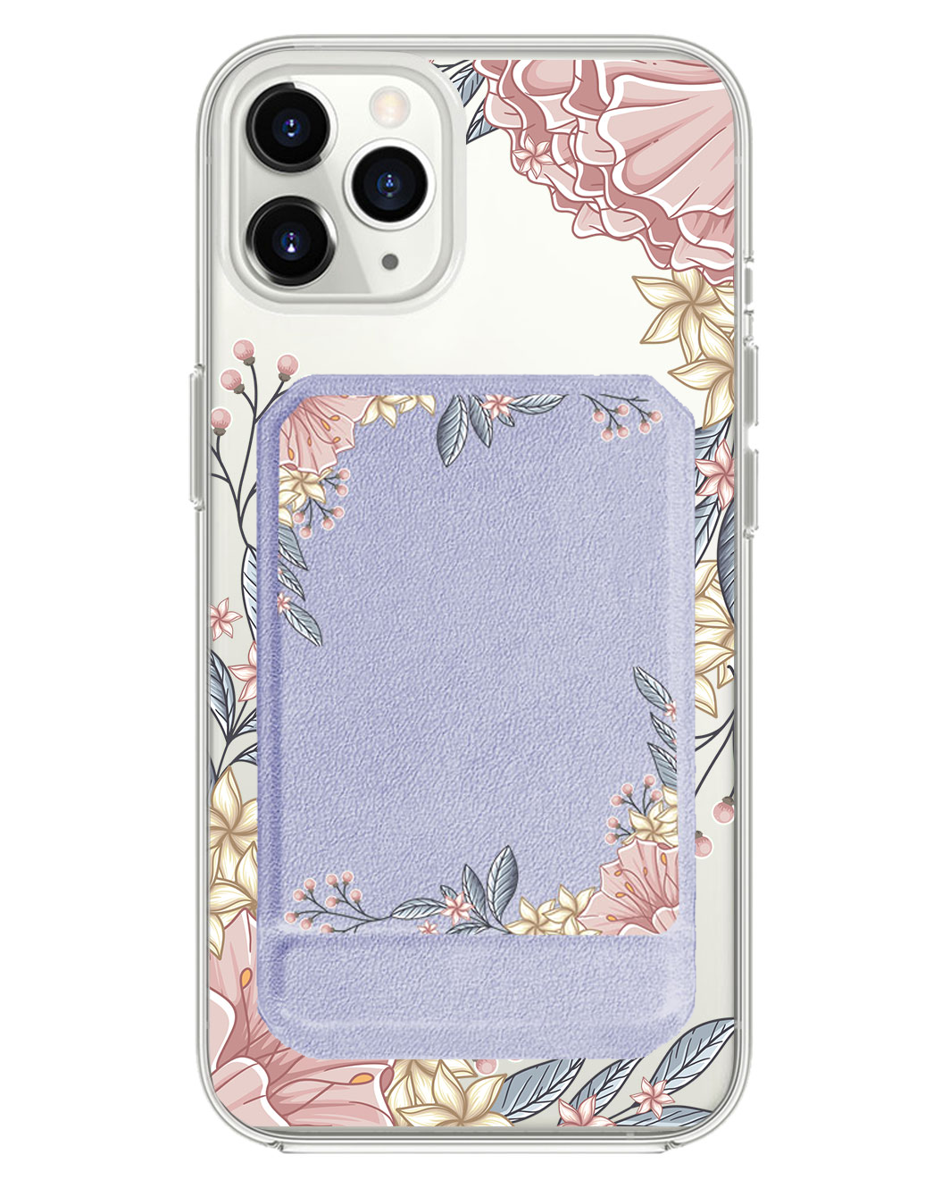iPhone Magnetic Multifold Wallet - Pink Florals