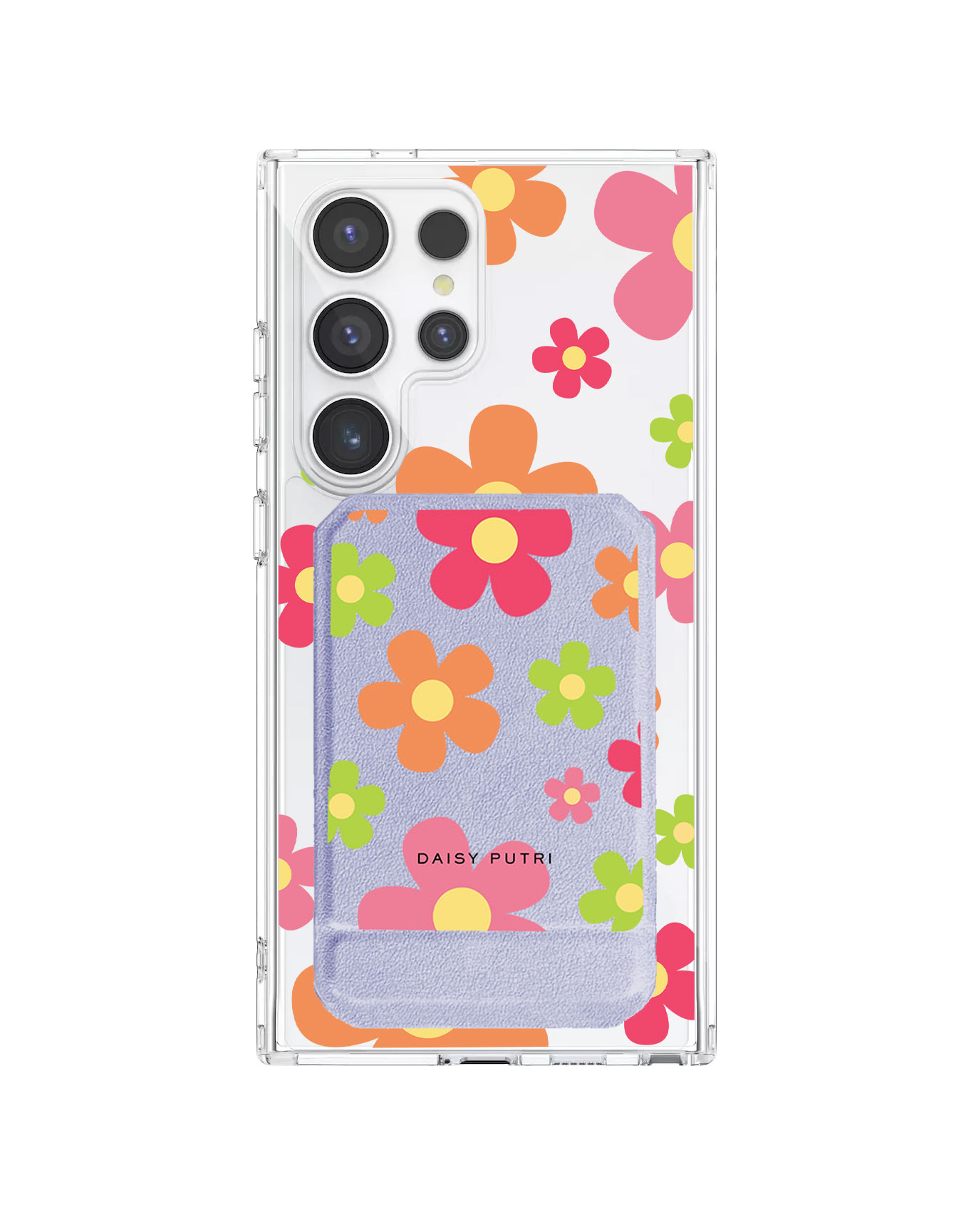 Android Magnetic Multifold Wallet - Daisy Sunshine 2.0