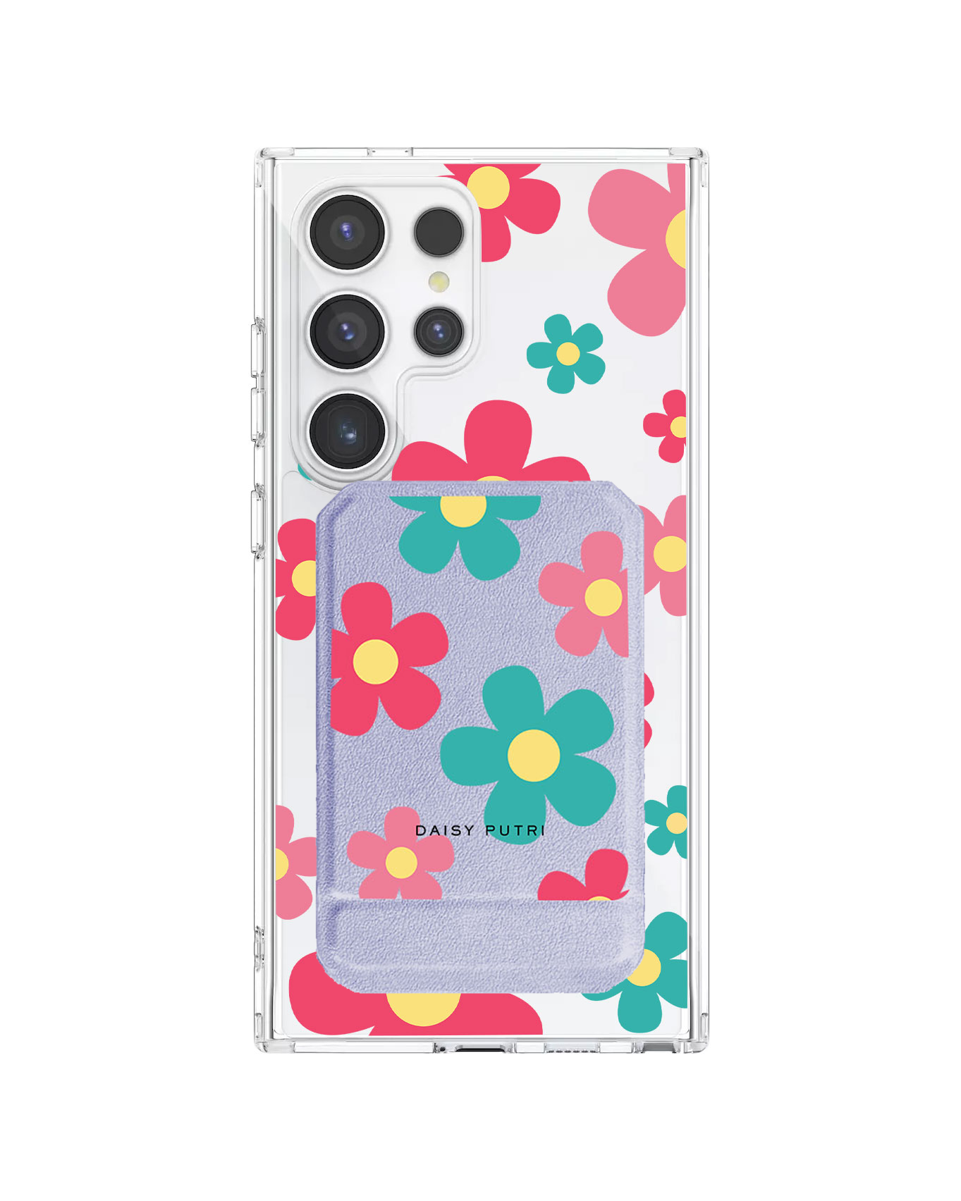 Android Magnetic Multifold Wallet - Daisy Delight 2.0