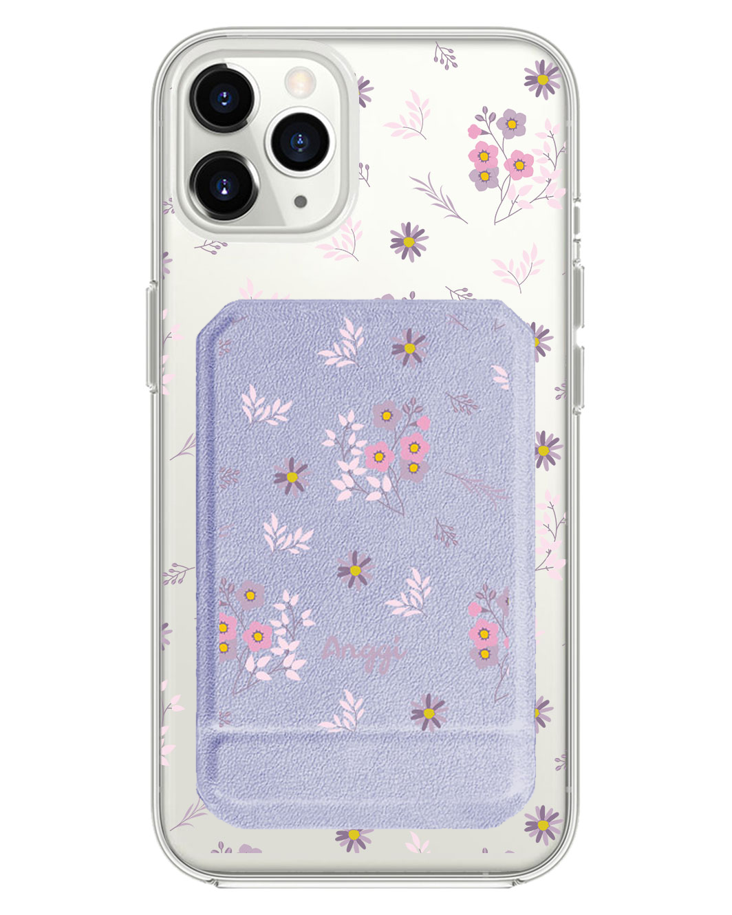 iPhone Magnetic Multifold Wallet - Cherry Blossom