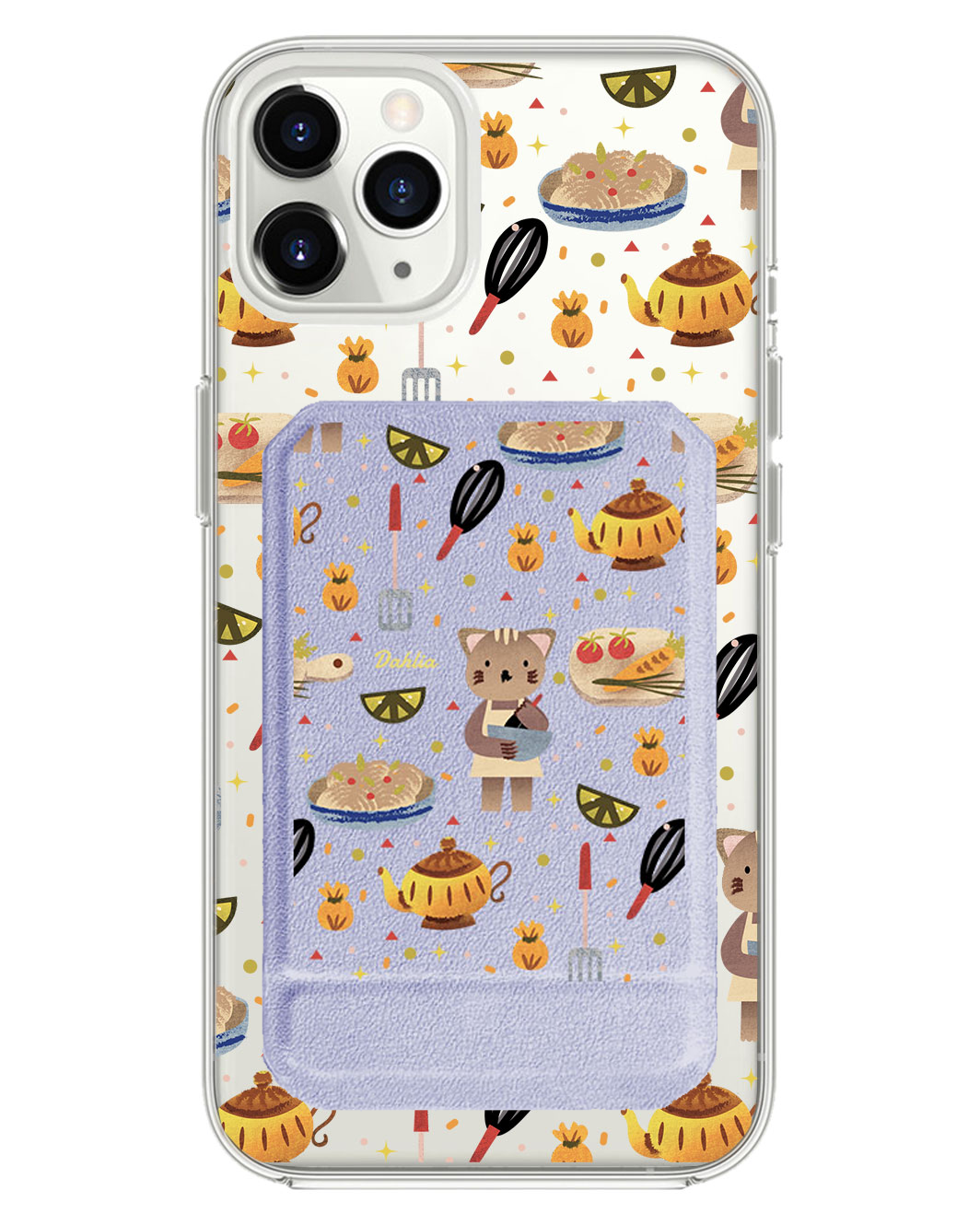 iPhone Magnetic Multifold Wallet - Cooking Cat