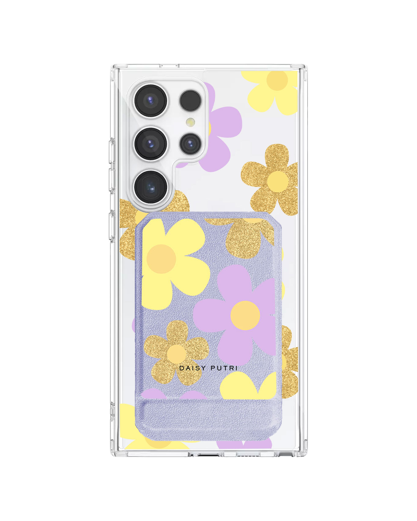 Android Magnetic Multifold Wallet - Daisy Twinkle
