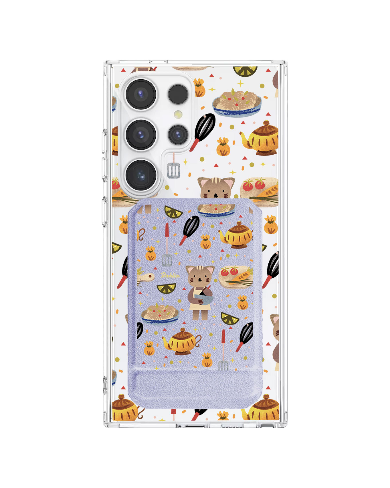 Android Magnetic Multifold Wallet - Cooking Cat